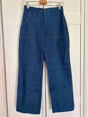 Vintage Sears Dark Blue Wide Leg Women's Jeans